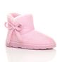 Pink Faux Fur Lined Ankle Boots Slippers, Image 1 of 6