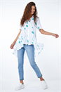 Green Spot Print Button Through Shirt, Image 2 of 5
