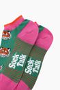 Green Tiger Faces Bamboo Trainer Socks in Green, Image 2 of 4