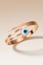 Gold Round Evil Eye 18ct Plated Gold Multilayer Turkish Antique Armlet Bangle, Image 1 of 1