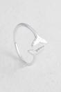 Silver Sterling Silver Whale Tail Ring One Size, Image 1 of 3
