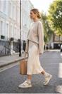 Beige iKrush Beige Cordelia Two Tone Panel Chunky Trainers, Image 4 of 5