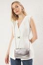 Silver Studded Small Cross-Body Wallet Bag, Image 1 of 3