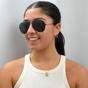 Black Aviator Black Green Aviator 3025 Sunglasses, Image 5 of 6