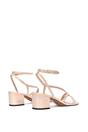 Beige 'Maria' Ankle Strap Low Block Heel Strappy Sandals, Image 4 of 5