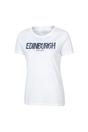 White Edinburgh Relaxed Fit TShirt, Image 3 of 3