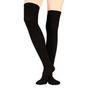 Black Over The Knee Moisture Wicking Toe Socks, Image 5 of 5