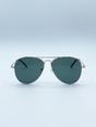 Khaki Gold Frame Aviators with Khaki Lenses, Image 1 of 4