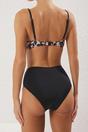 Multi Leopard Print Underwired High Waist Bikini Set, Image 4 of 4