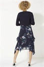 Navy  Lace Trim Bolero Shrug, Image 2 of 4