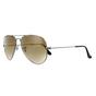 Grey Ray-Ban Grey Aviator Gunmetal Brown Gradient Sunglasses, Image 2 of 4