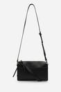 Black 'Dune' Faux Leather Structured Mini Shoulder Bag, Image 1 of 6