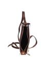 Tan Compact Real Leather Shoulder Bag, Image 5 of 5