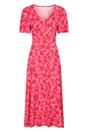 Coral Como Flowers Midi Dress, Image 1 of 5