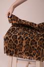 Brown Leopard Print Scarf, Image 2 of 5