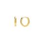 Gold Sterling Silver Hoop Earrings, Image 1 of 1
