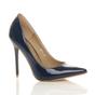 Navy Blue AJVANI Navy Blue High Heel Stiletto Pointed Toe Court Shoes, Image 1 of 1
