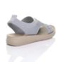 Grey AJVANI Grey Slingback Diamante Summer Holiday Comfort Sandals, Image 4 of 5