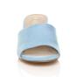 Light Blue AJVANI Light Blue Mid Block Heel Peep Toe Mules Sandals, Image 6 of 6