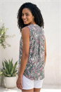 Grey Textured Print Vest Top, Image 2 of 4