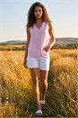 PINK Petite Buttoned Sleeveless Blouse, Image 2 of 4