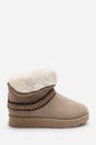 Camel 'Flora'  Flat Slippers Embroidered Trim Detail, Image 3 of 8
