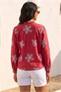 Red Floral Embroidered Blouse, Image 2 of 4