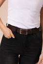 Brown Square Buckle Belt, Image 1 of 2