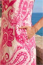 PINK Paisley Print Midi Dress, Image 4 of 4