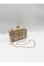 Gold Heart Beaded Clutch Bag, Image 4 of 5