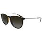 Brown Round Tortoise & Gunmetal Brown Gradient Polarized Erika 4171 Sunglasses, Image 2 of 3