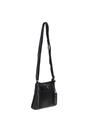 Black 'Delilah' Elegant Real Leather Crossbody Bag, Image 3 of 4