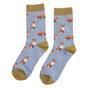 Blue 1 Pack Novelty Animal Patterned Bamboo Socks, Image 3 of 4