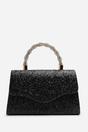  Pluie Glitter Evening Bag With Braided Top Handle, Image 3 of 8