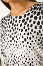 Black Cascade Spot Print Knit Jumper, Image 5 of 5
