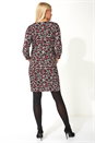 Pink Animal Leopard Print Tunic Dress, Image 3 of 5