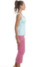 Aqua Camille Lingerie Aqua Poodle Character Capri Cotton Pyjama Set, Image 3 of 5