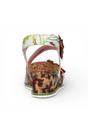 Orange Womens Cushioned Wedge Sandals-BONITO-32, Image 6 of 7