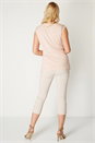 PINK Sequin Contrast Yoke Top, Image 3 of 8
