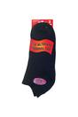 Navy 3 Pack Ladies Thin Wide Top Non Elastic Thermal Diabetic Socks, Image 2 of 3