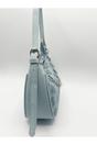 Blue Floral Print Miniture Shoulder Bag With Chain, Image 4 of 5