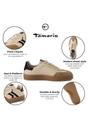 Beige Tamaris Beige Tamaris Womens Beige Brown Suede Sneaker, Image 2 of 7