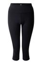Black Influential II Plain 3/4 Leggings, Image 1 of 5