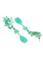 Green Diva Leaf Drop Earrings, Image 3 of 5