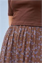 Chocolate Floral Print Knit Dress, Image 4 of 4