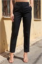 Black Short Slim Leg Trouser, Image 2 of 4