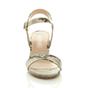 Beige AJVANI Beige Mid Block Heel Strappy Sandals, Image 6 of 6