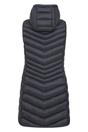 Black Florence Padded Long Gilet, Image 2 of 5