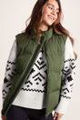 Dark Green Elyna Shower Resistant Insulated Gilet, Image 5 of 6