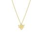 Gold Sterling Silver Bee Pendant Chain Necklace, Image 1 of 5